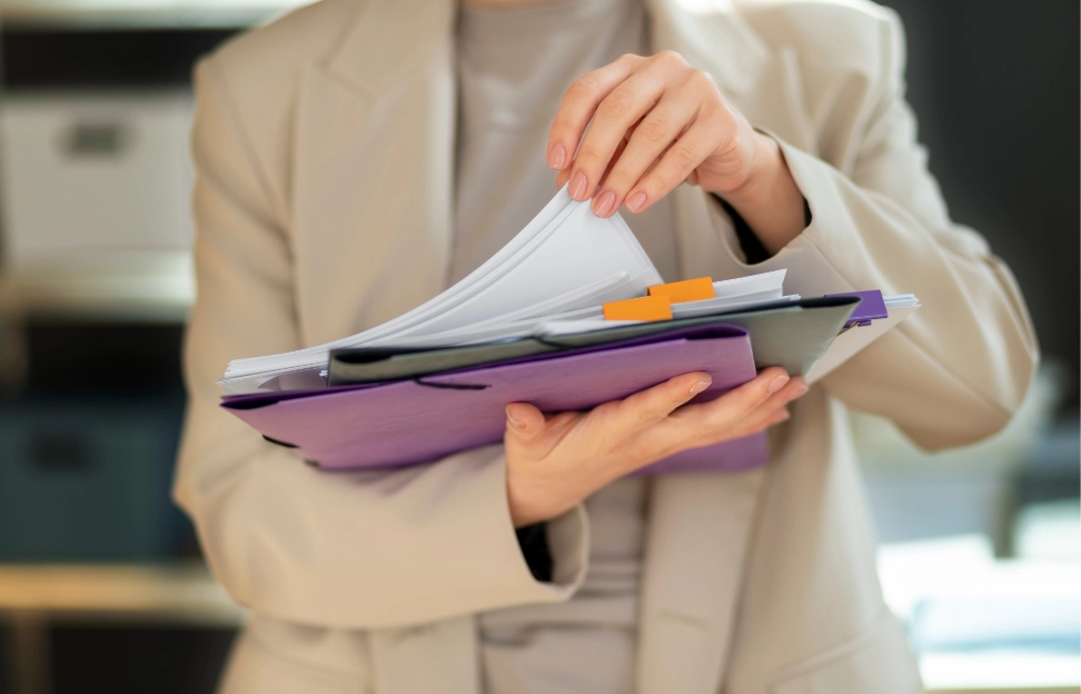 young-adult-organizing-documents